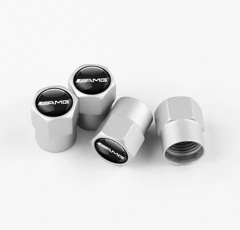 AMG Tyre Valve Dust Caps – silver