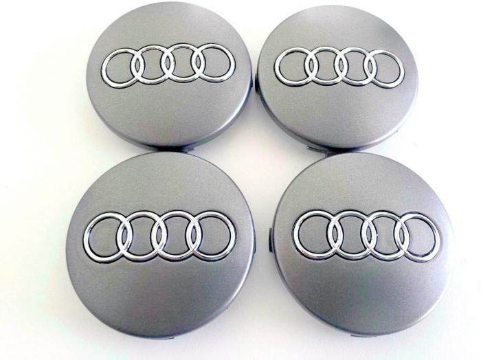 Audi Centre Caps 68mm Gray
