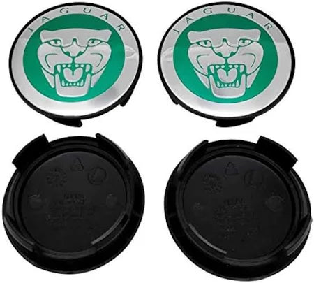 Jaguar XF 59mm Green Wheel Centre Caps