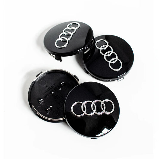 Audi Centre Caps 68mm Black