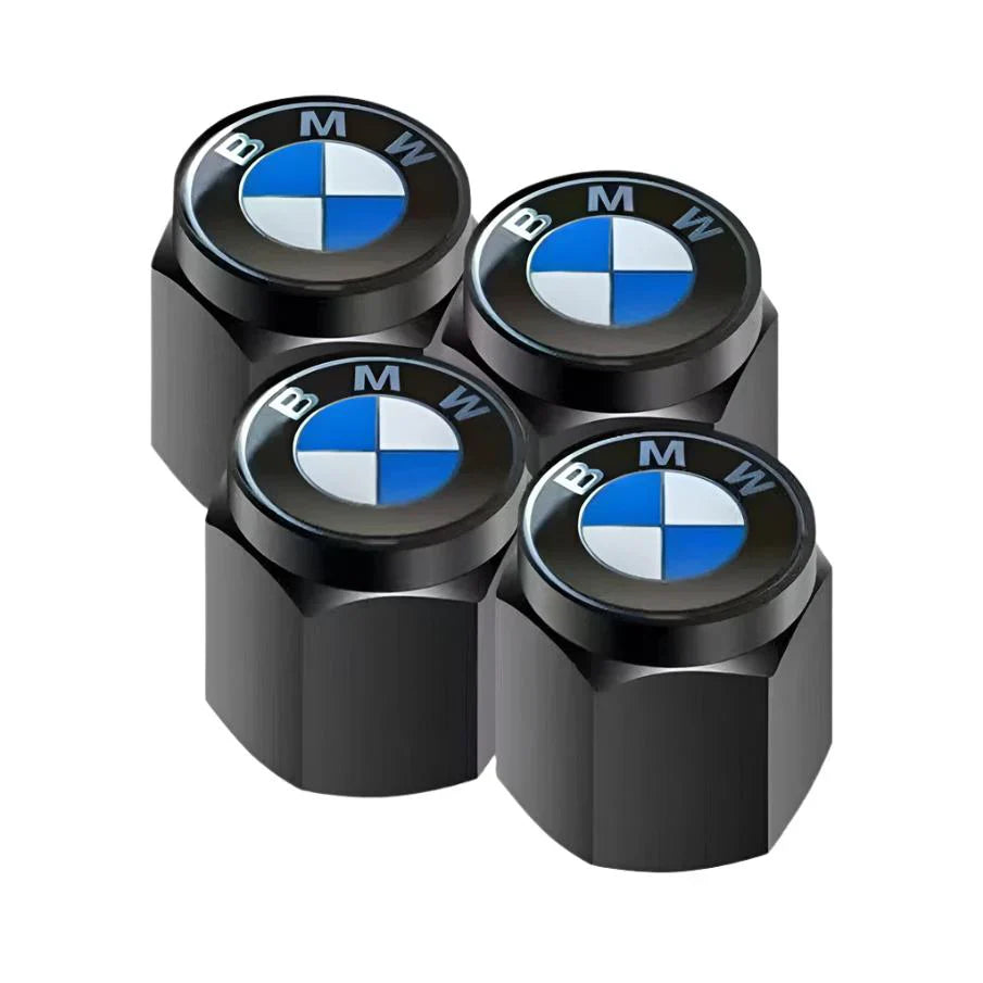 BMW Dust Caps Installed on Alloy Wheels