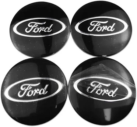Ford Centre Caps 54mm Black 4Pcs