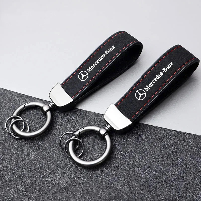 Mercedes AMG Keyring – Premium Leather | Multi-Color Options