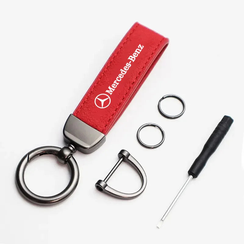 Mercedes AMG Keyring – Premium Leather | Multi-Color Options