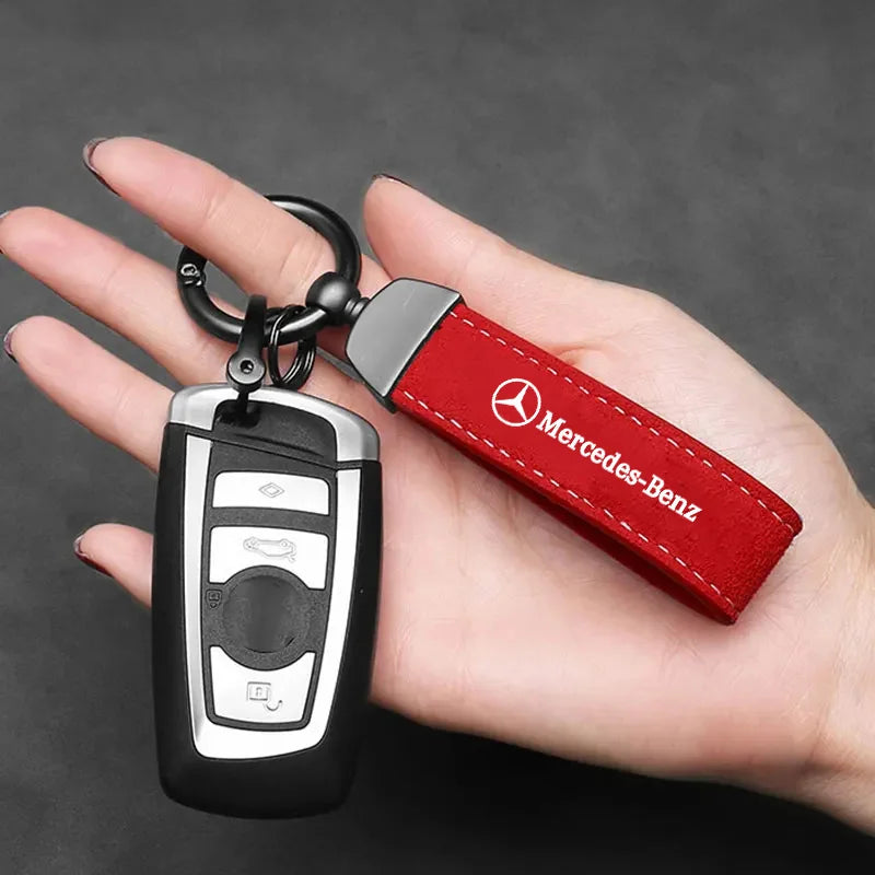 Mercedes AMG Keyring – Premium Leather | Multi-Color Options