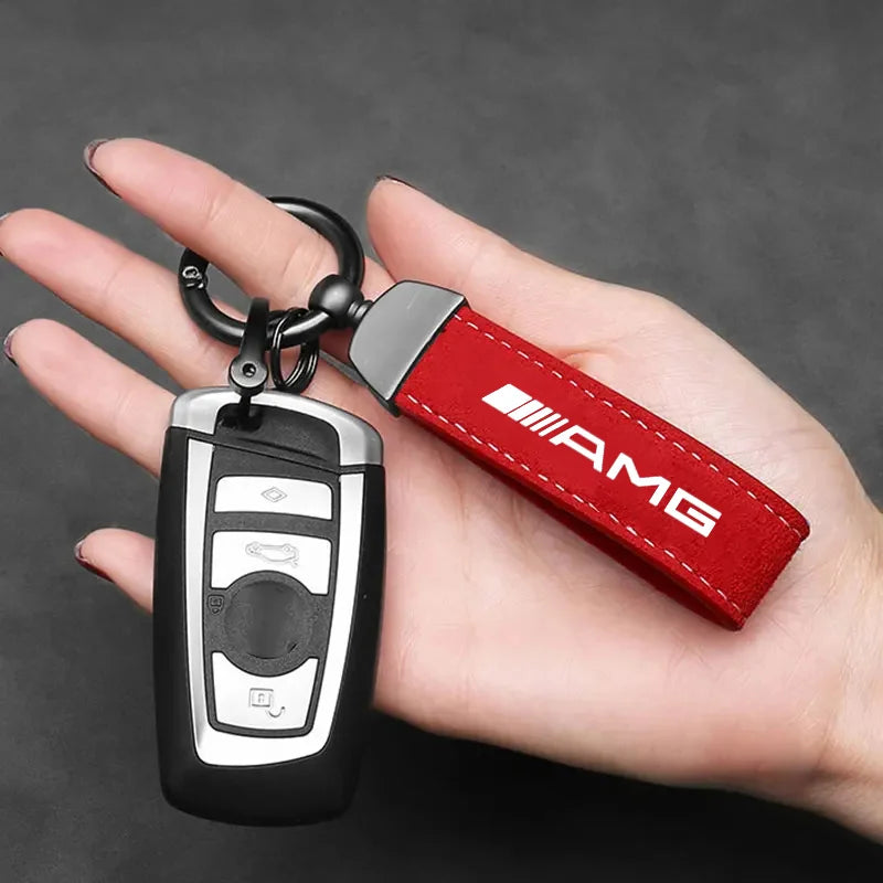Mercedes AMG Keyring – Premium Leather | Multi-Color Options
