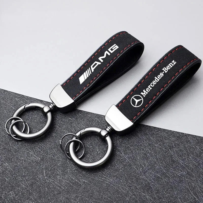 Mercedes AMG Keyring – Premium Leather | Multi-Color Options